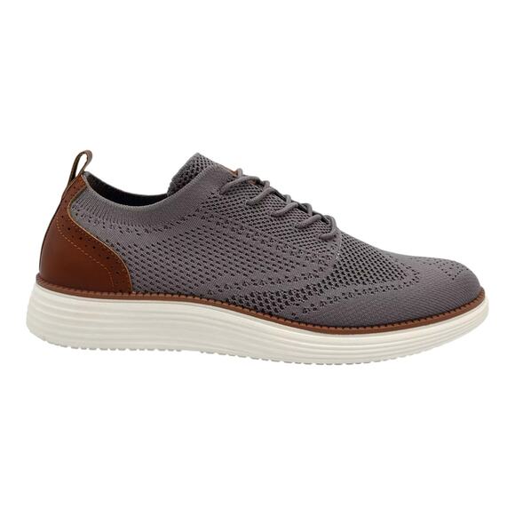 Akademiks Men\'s Olney Wingtip Knit Oxford Shoes Gray Size 9 main image 4